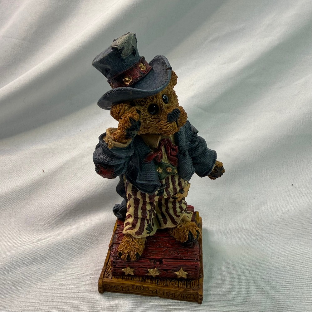 Boyds Bears Uncle Elliot The Head Bean Wants You 01996-21 Bearstone Figurine
